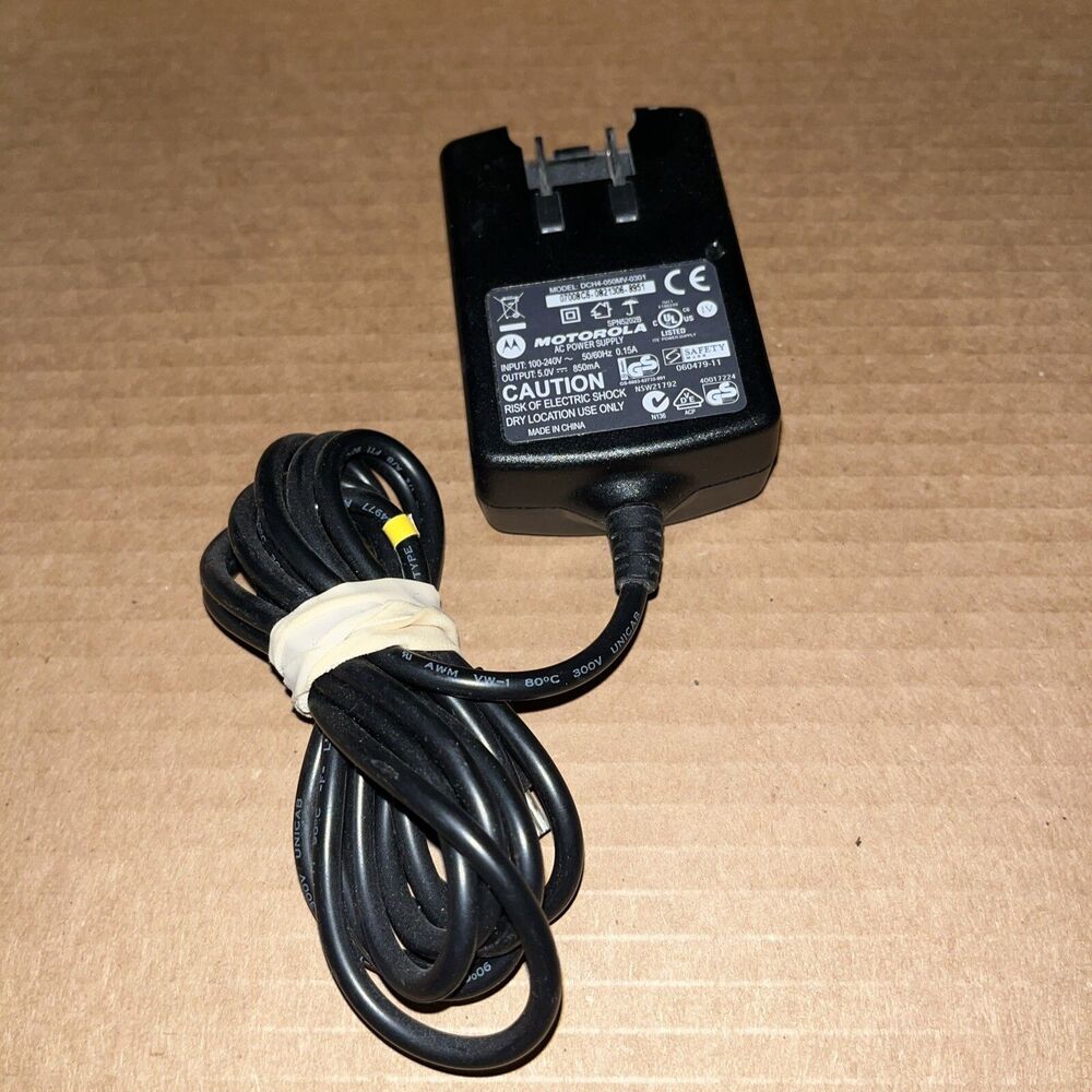 New Genuine Motorola AC Adapter for Barcode Scanner Charging Dock Cradle DS6878
